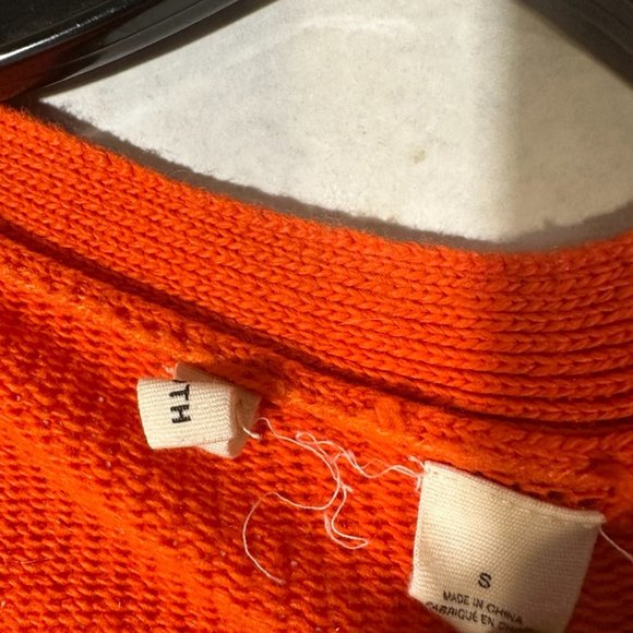 Anthropologie MOTH cardigan, Small, Knit Orange Sweater Poppy - Picture 5 of 7